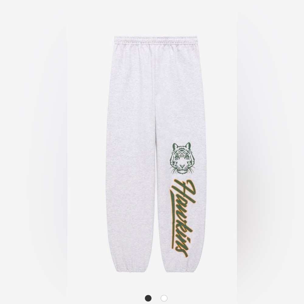 Stranger Things Hawkins High light gray Joggers Size XL Unisex